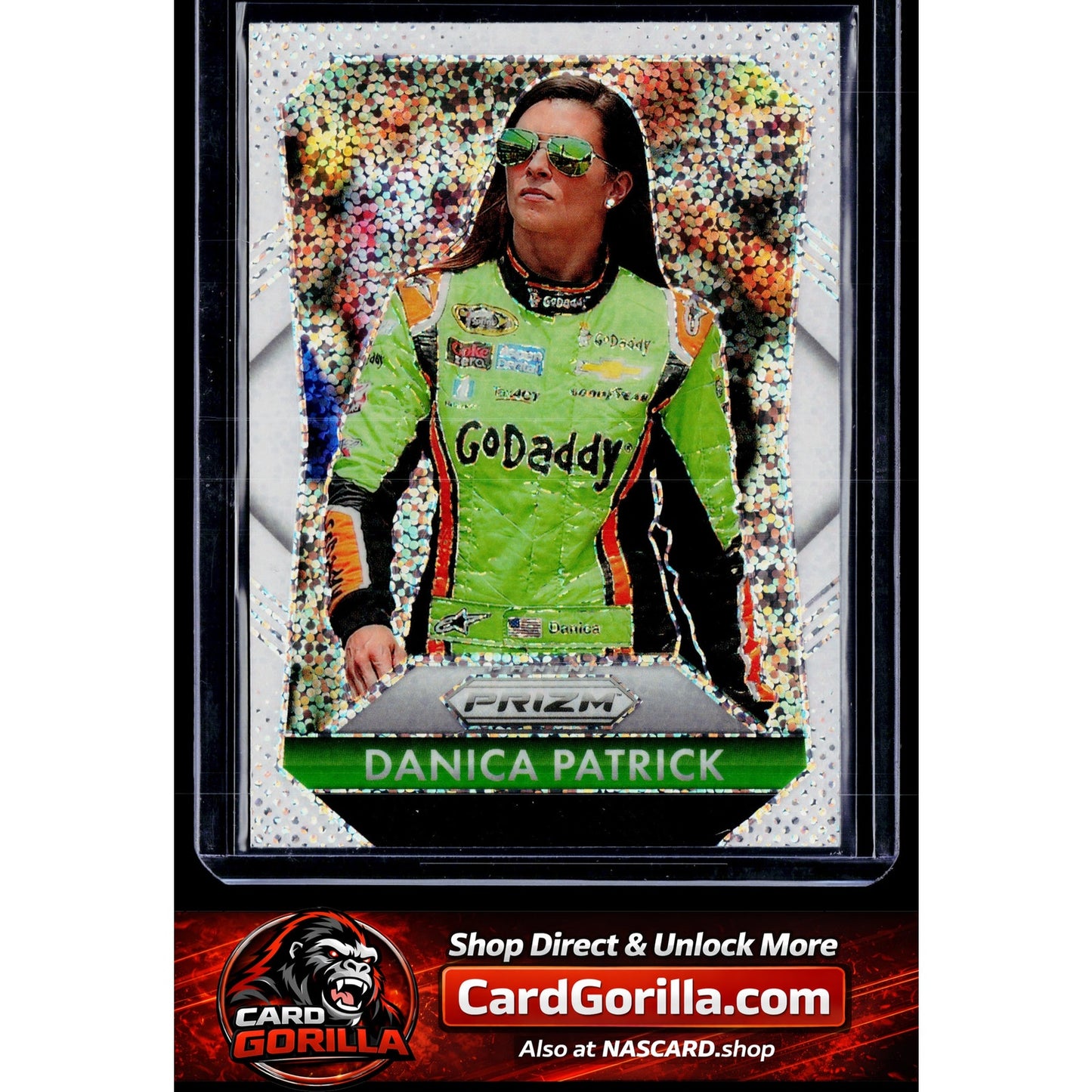 2025 Panini Prizm #188 Danica Patrick White Sparkle