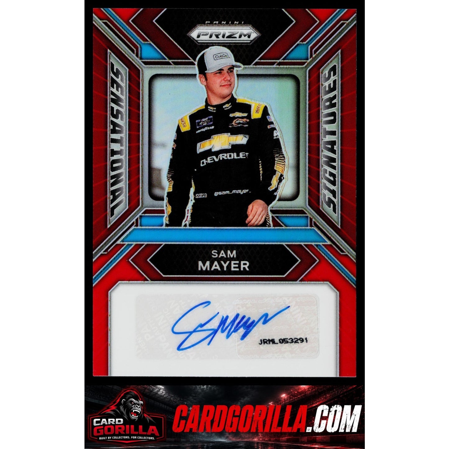 2024 Panini Prizm #SS-SMR Sam Mayer Sensational Signatures Red #/99