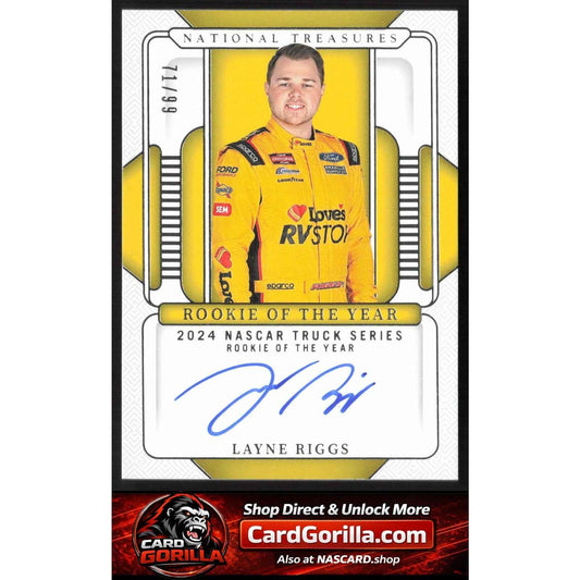 2025 National Treasures Layne Riggs Rookie Of The Year Auto #/99