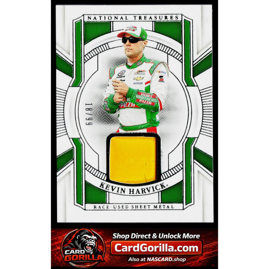 2025 Panini National Treasures #RUS-KHK Kevin Harvick Race Used Sheet Metal #/99