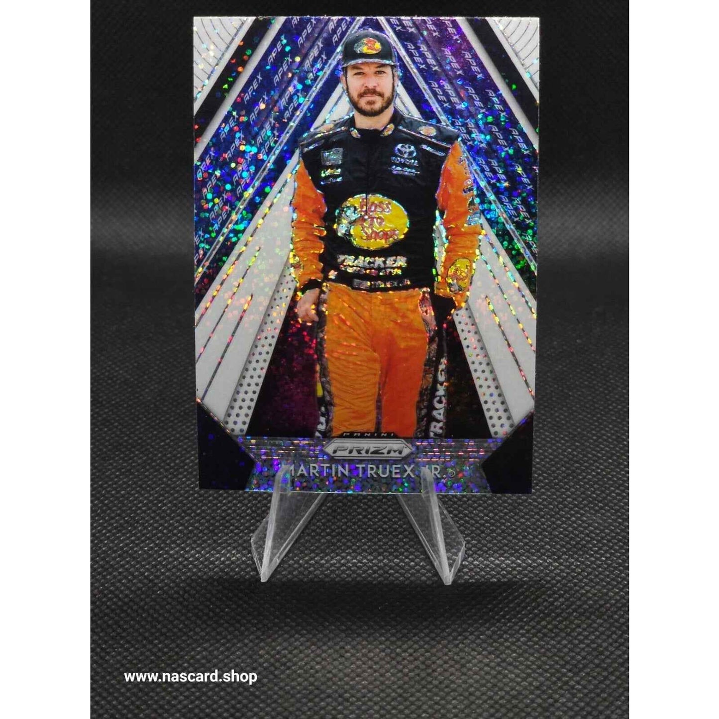 2019 Panini Prizm Apex White Sparkle Prizm #A-11 Martin Truex Jr. - NASCARD.shop