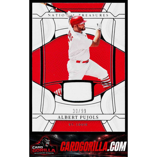 2022 Panini National Treasures #76 Albert Pujols #/99 Game Worn
