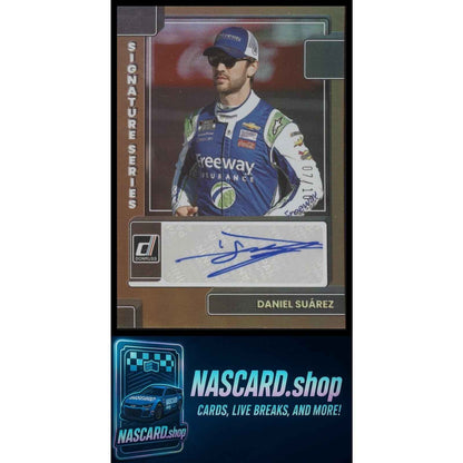 2023 Donruss #SS-DS Daniel Suarez Signature Series Holo Gold #/10