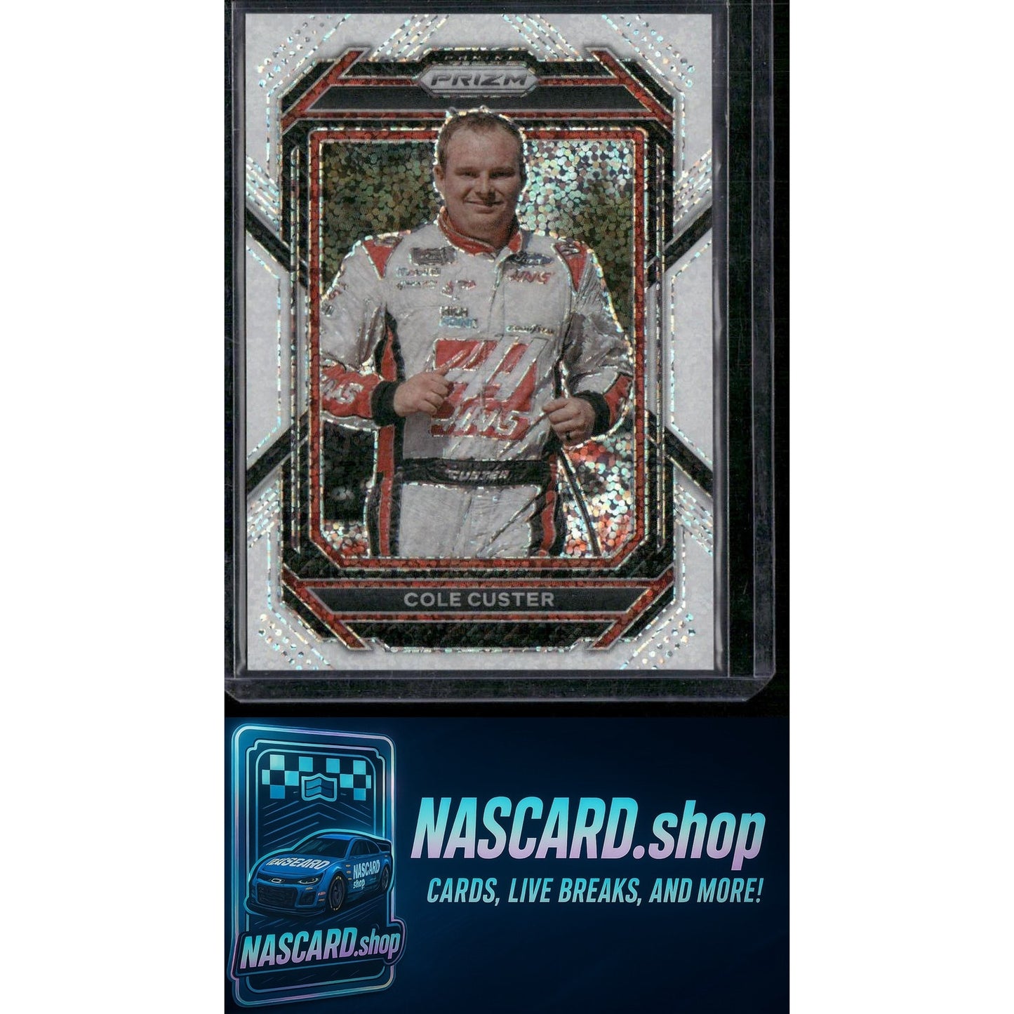 2023 Panini Prizm #70 Cole Custer White Sparkle Prizm