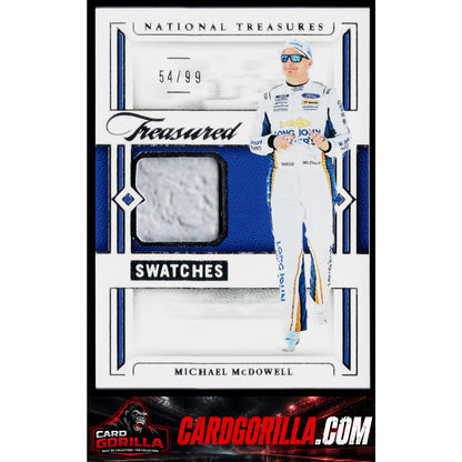 2024 Panini National Treasures #TS-MMD Michael McDowell Treasured Swatches #/99