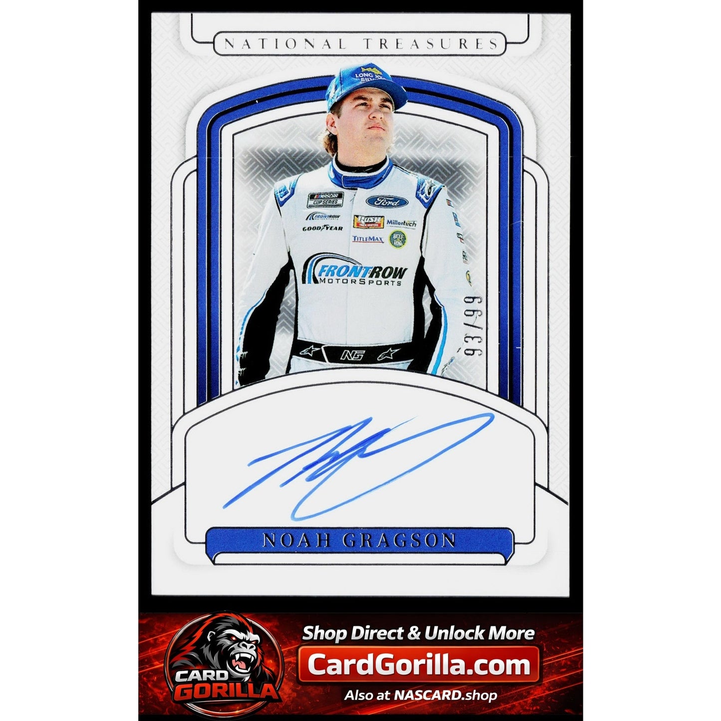 2025 Panini National Treasures #S-NGS Noah Gragson Signatures #/99