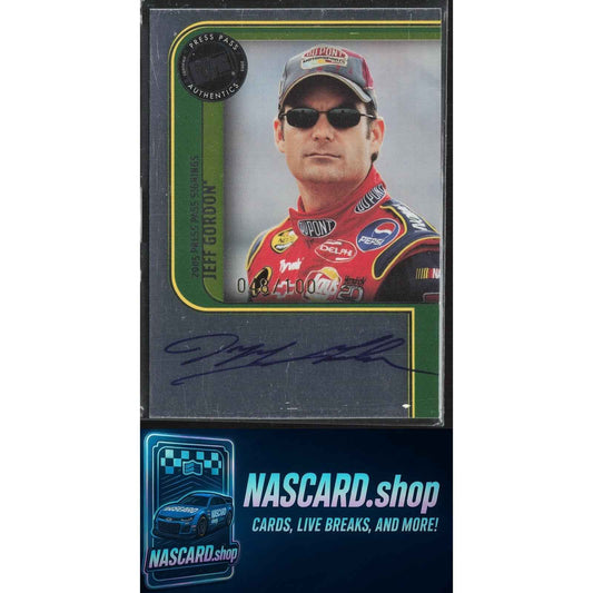 2005 Press Pass Jeff Gordon Signings Platinum #/100