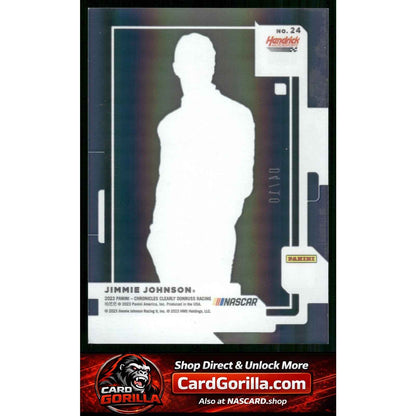 2023 Panini Chronicles #24 Jimmie Johnson Clearly Donruss Gold #/10
