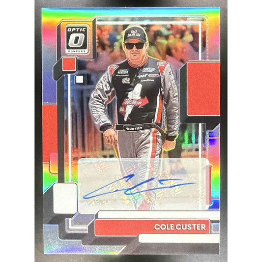 2023 Panini Donruss Cole Custer #56 Optic Signatures Holo 15/49 Auto