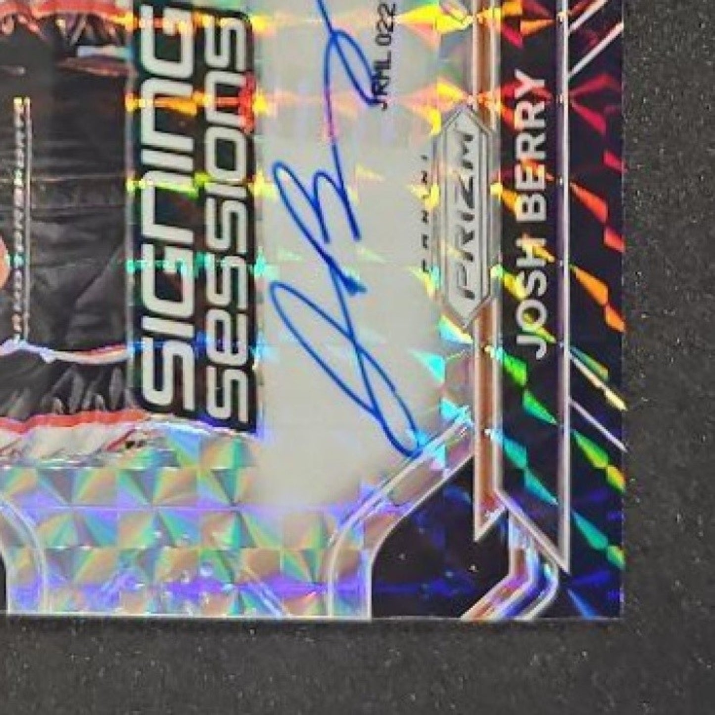 2021 Panini Prizm Josh Berry #S-JB Signing Sessions Black 1/1 RC