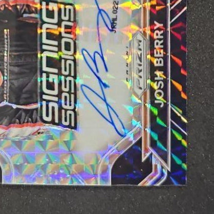 2021 Panini Prizm Josh Berry #S-JB Signing Sessions Black 1/1 RC