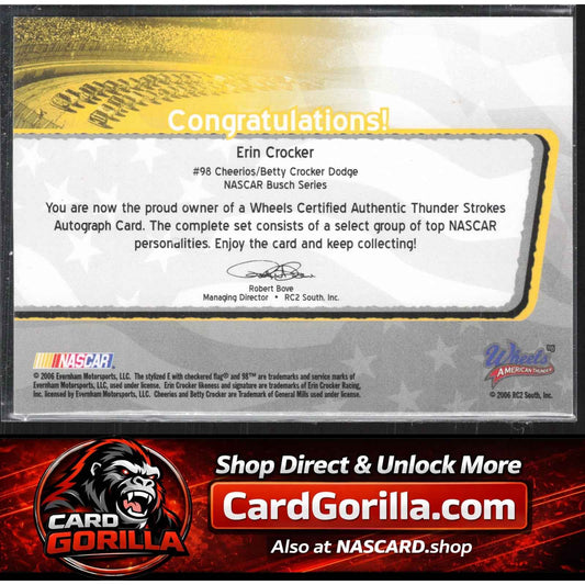 2006 Wheels American Thunder #NNO Erin Crocker Thunder Strokes #/100