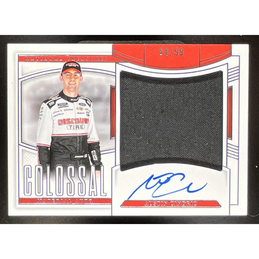 2025 Panini National Treasures Austin Cindric #3 Colossal Material Auto /99 MEM