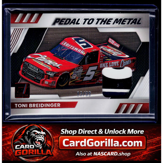 2026 Donruss #PM-TBR Toni Breidinger Pedal To The Metal Red