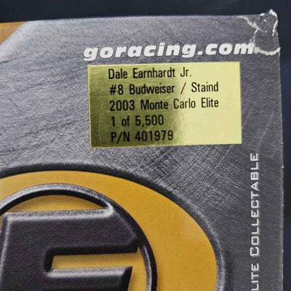 Dale Earnhardt Jr Elite Diecast 1:24 #8 2003 Budweiser / Staind 1 of 5500