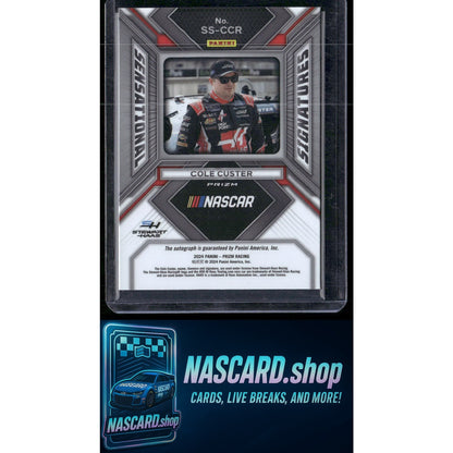 2024 Panini Prizm #SS-CCR Cole Custer Sensational Signatures