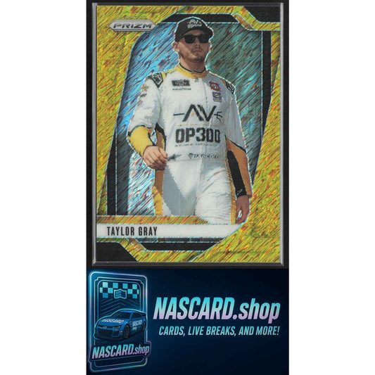 2025 Panini Prizm #23 Taylor Gray FOTL Gold Shimmer #/3