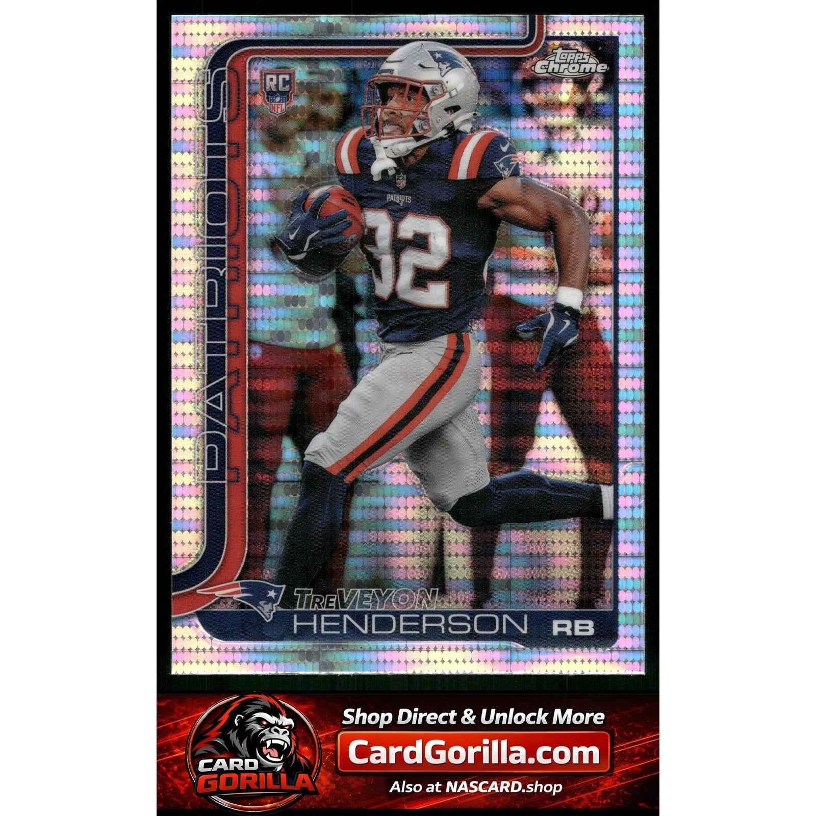 2025 Topps Chrome #328 TreVeyon Henderson Pulsar Refractor RC