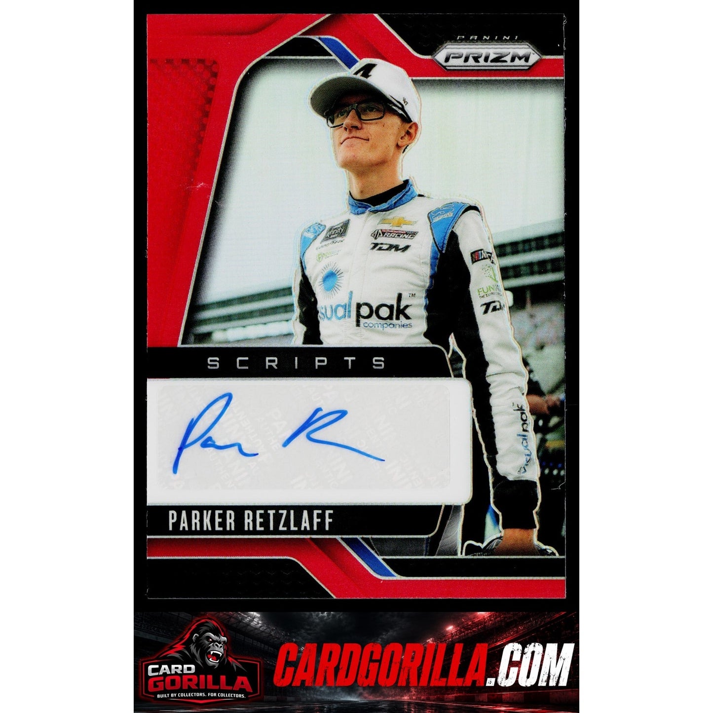 2025 Panini Prizm #S-PRL Parker Retzlaff Scripts Red #/99