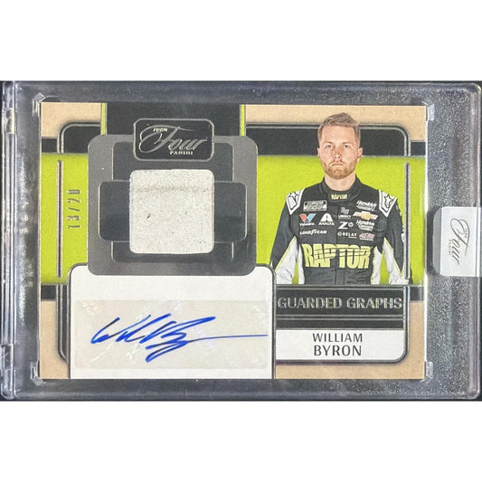 2025 Panini Turn Four NASCAR William Byron #GG-WBN Guarded Graphs /20 Auto