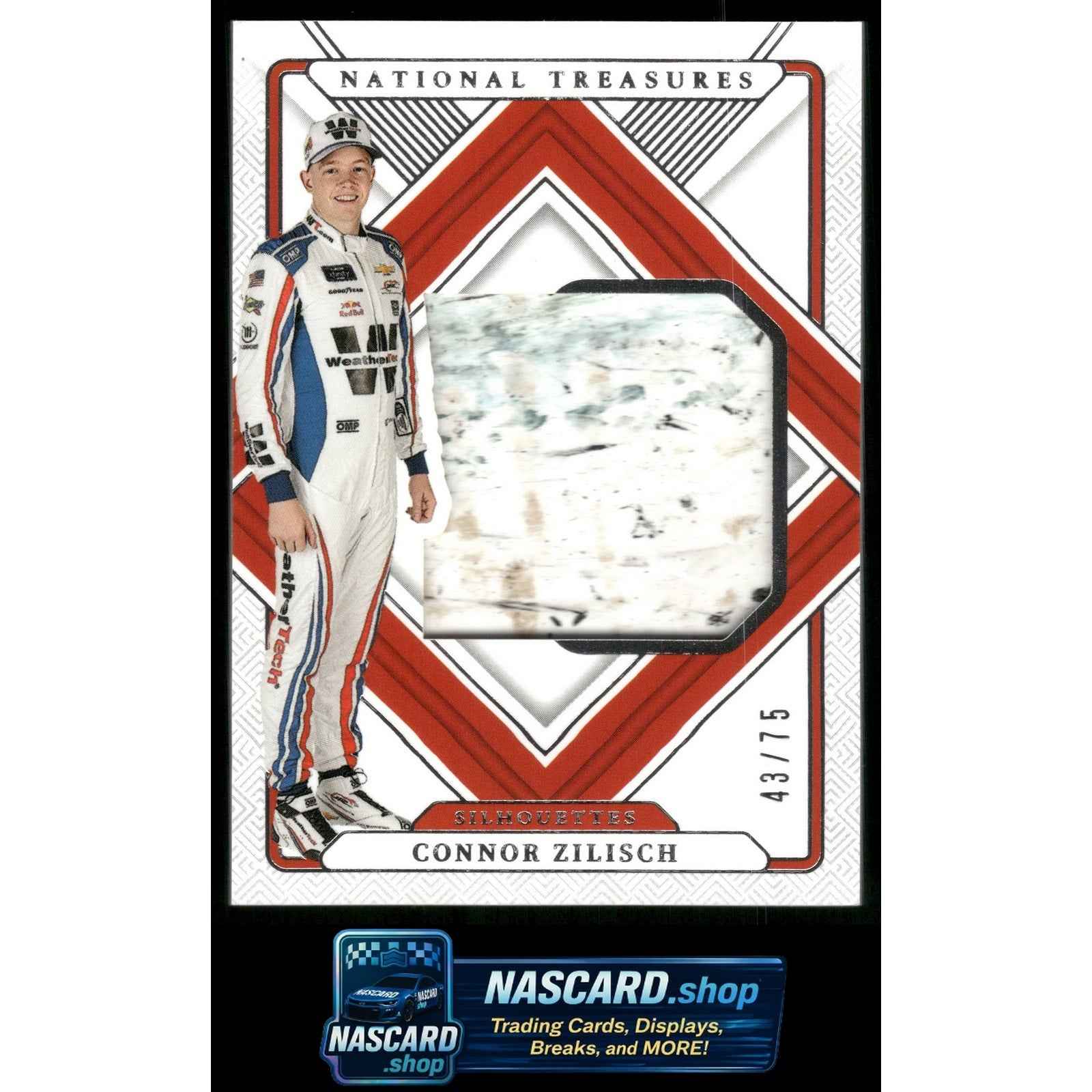 2025 Panini National Treasures #SIL-CZS Connor Zilisch Silhouettes #/75