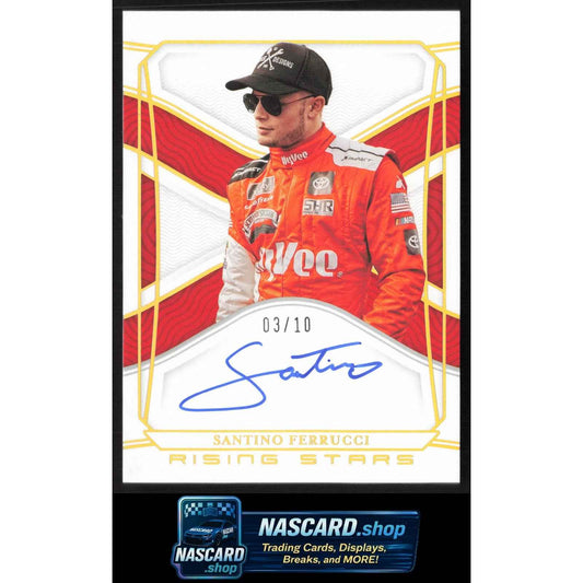 2022 National Treasures Santino Ferrucci Rising Stars Holo Gold /10 Rookie Auto