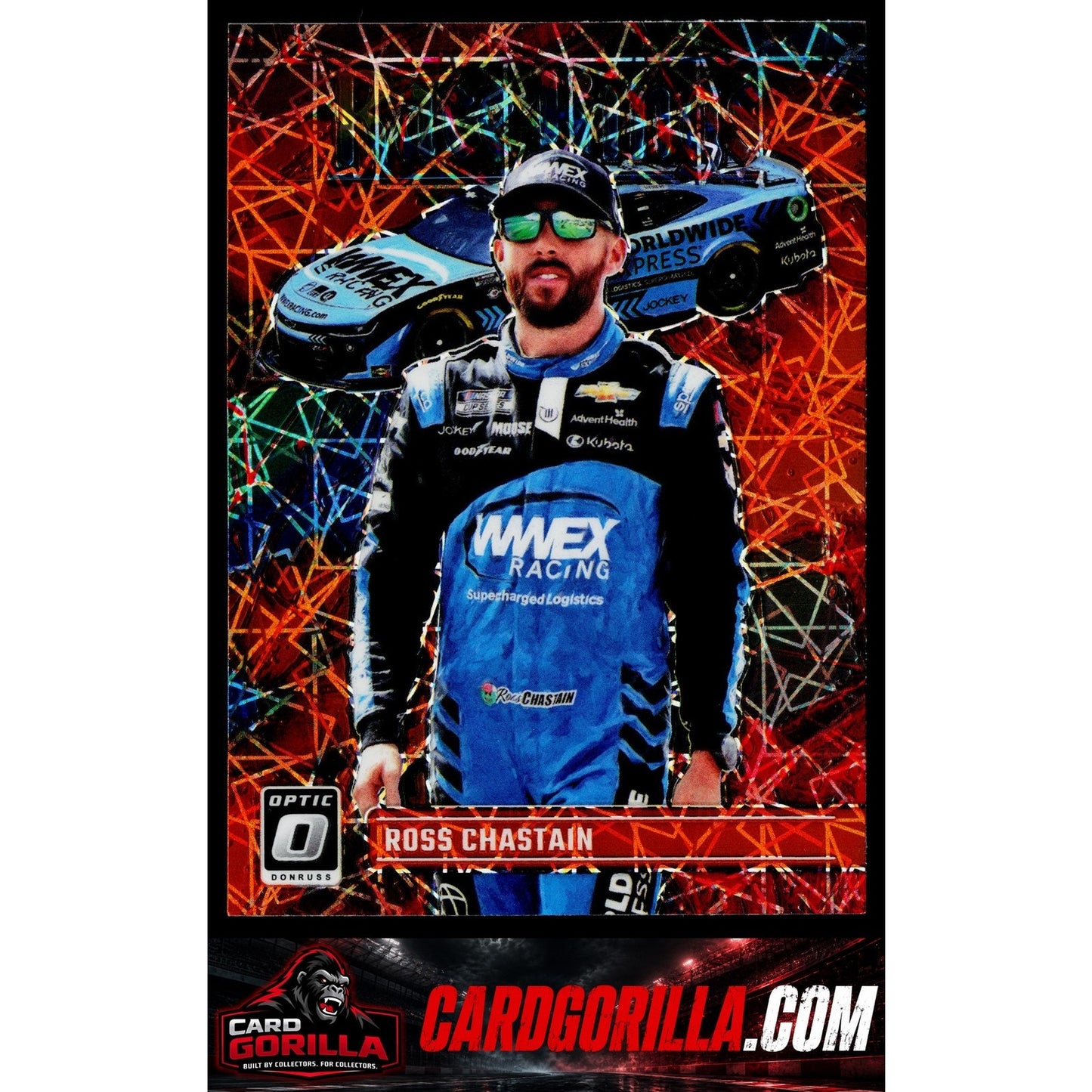 2024 Donruss #197 Ross Chastain Optic Orange Velocity