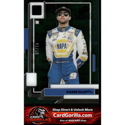 2023 Panini Chronicles #1 Chase Elliott Clearly Donruss Blue #/50