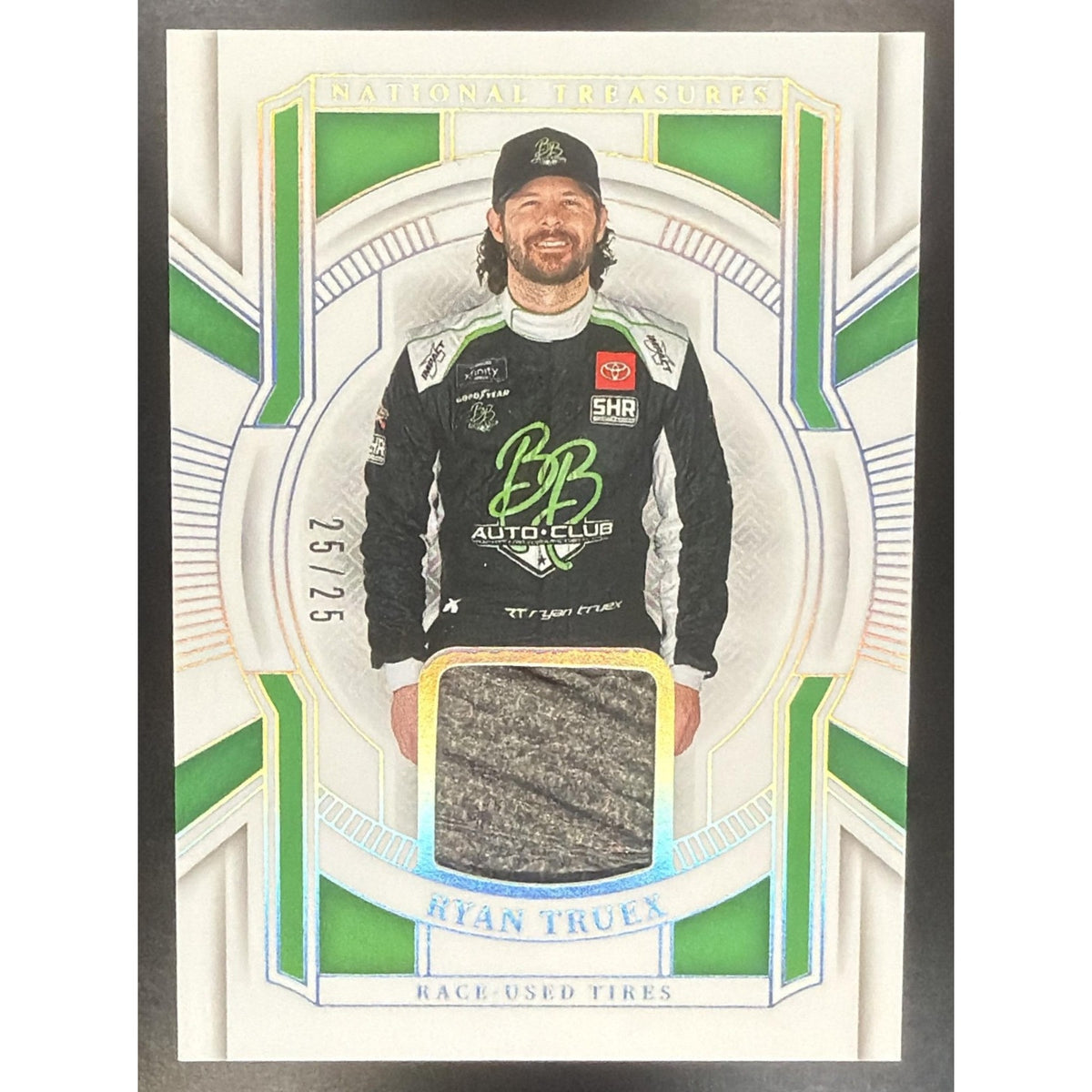 2025 Panini National Treasures Ryan Truex #20 Race Used Tires Holo Silver 25/25