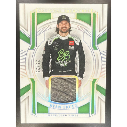 2025 Panini National Treasures Ryan Truex #20 Race Used Tires Holo Silver 25/25