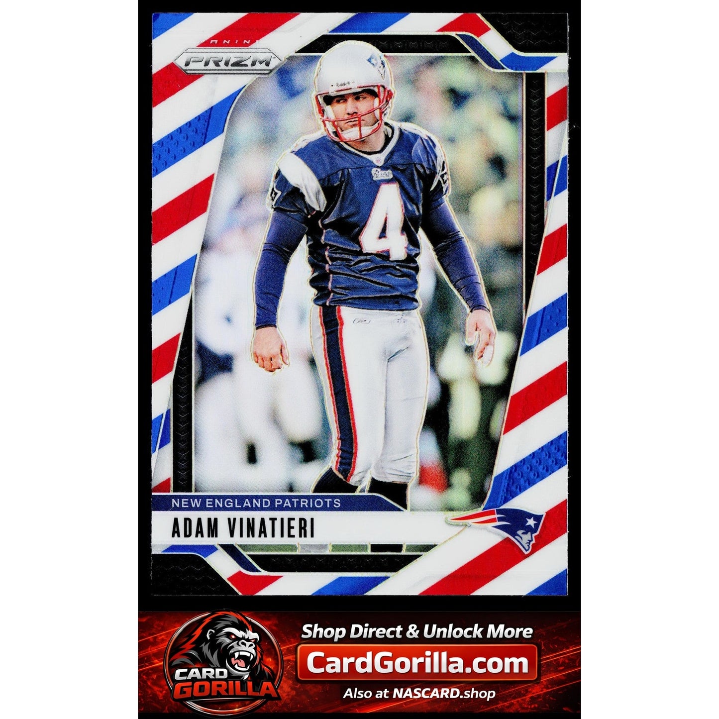 2024 Panini Prizm #199 Adam Vinatieri Red White and Blue