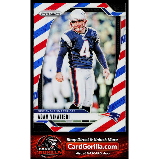 2024 Panini Prizm #199 Adam Vinatieri Red White and Blue
