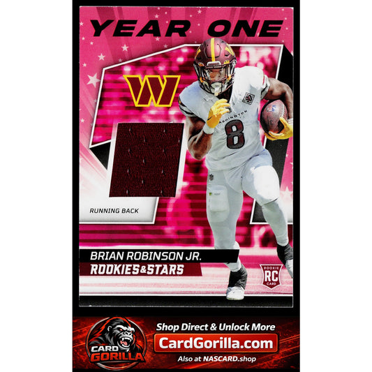 2022 Panini Rookies & Stars #YO-BR Brian Robinson Jr. Year One