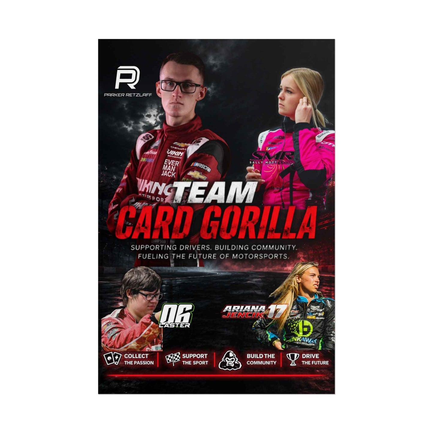 Team Card Gorilla Poster