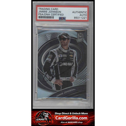 2022 Panini Chronicles Jimmie Johnson Spectra PSA/DNA Autograph