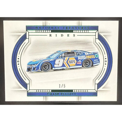 2024 Panini National Treasures Chase Elliott #60 Rides Green 1/5