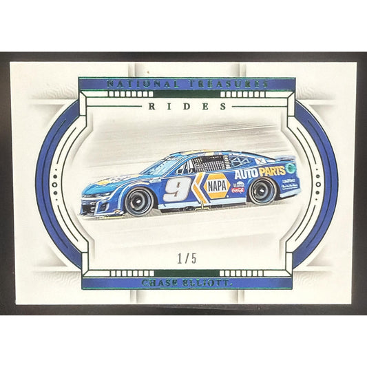2024 Panini National Treasures Chase Elliott #60 Rides Green 1/5