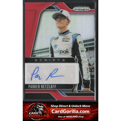 2025 Panini Prizm #S-PRL Parker Retzlaff Scripts Red #/99