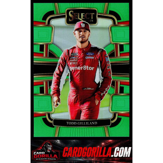 2024 Panini Select #34 Todd Gilliland Neon Green Prizms #/75