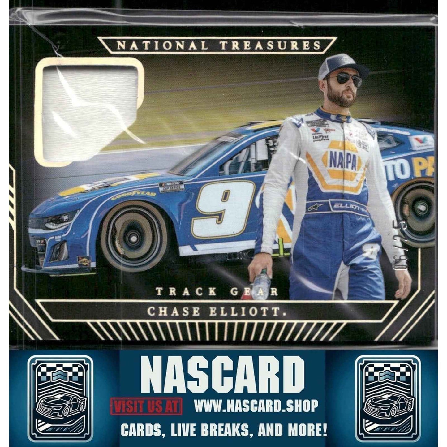 2024 National Treasures Track Gear Holo Silver Chase Elliott /25 - NASCARD.shop