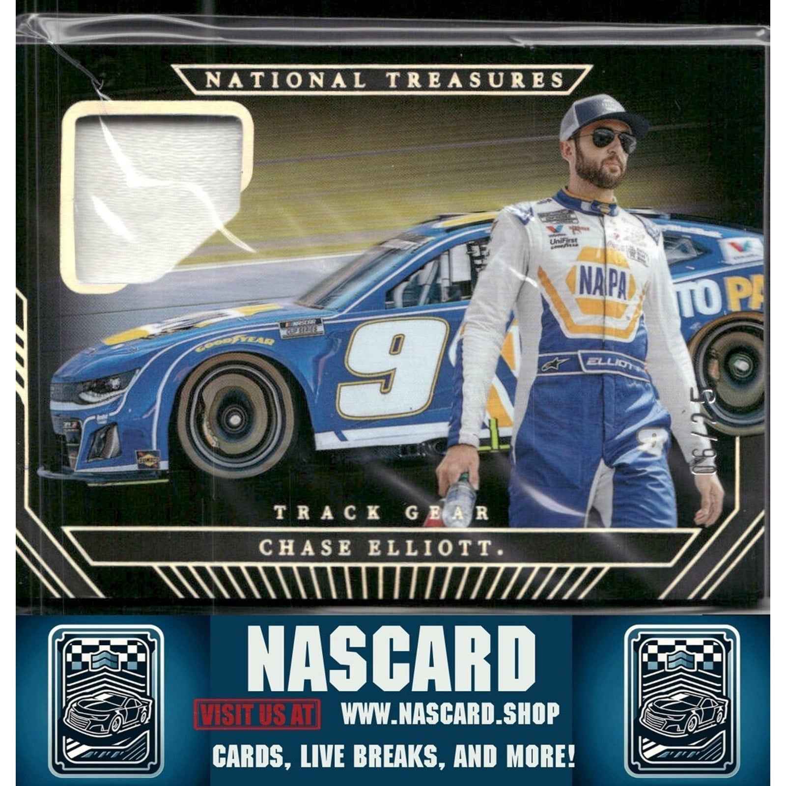 2024 National Treasures Track Gear Holo Silver Chase Elliott /25 - NASCARD.shop