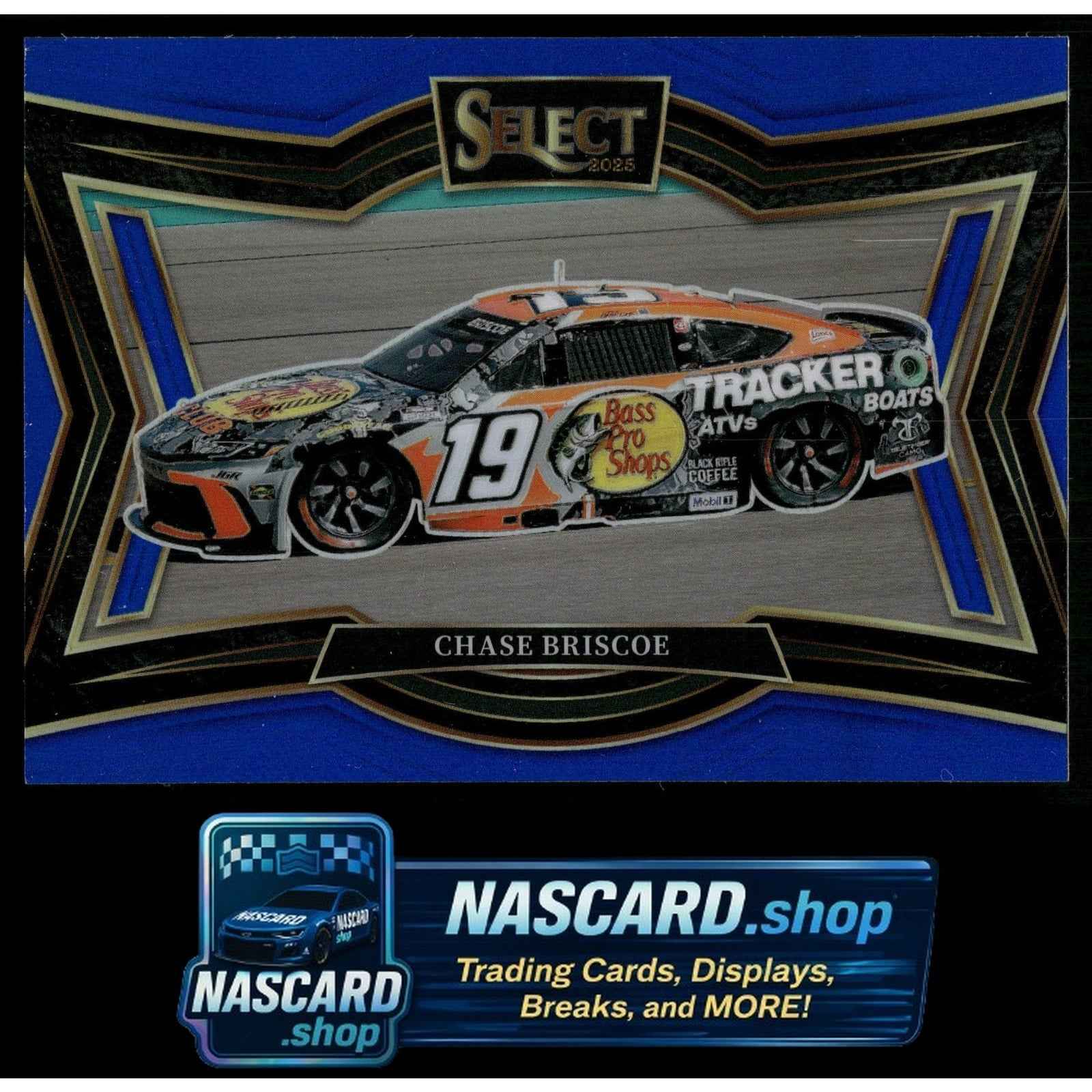 2025 Panini Select #177 Chase Briscoe Blue Prizms #/175
