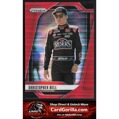 2025 Panini Prizm #62 Christopher Bell Red Pulsar #/199