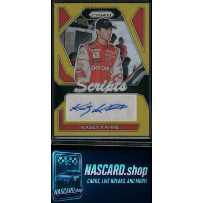2024 Panini Prizm #S-KKE Kasey Kahne Scripts Gold #/10