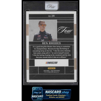 2025 Panini Turn Four #24 Ben Rhodes Red #/25