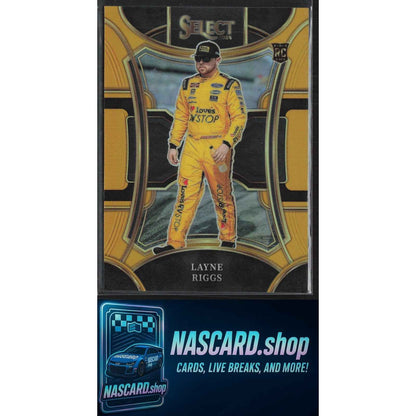 2024 Panini Select #227 Layne Riggs Gold Prizms #/10 RC