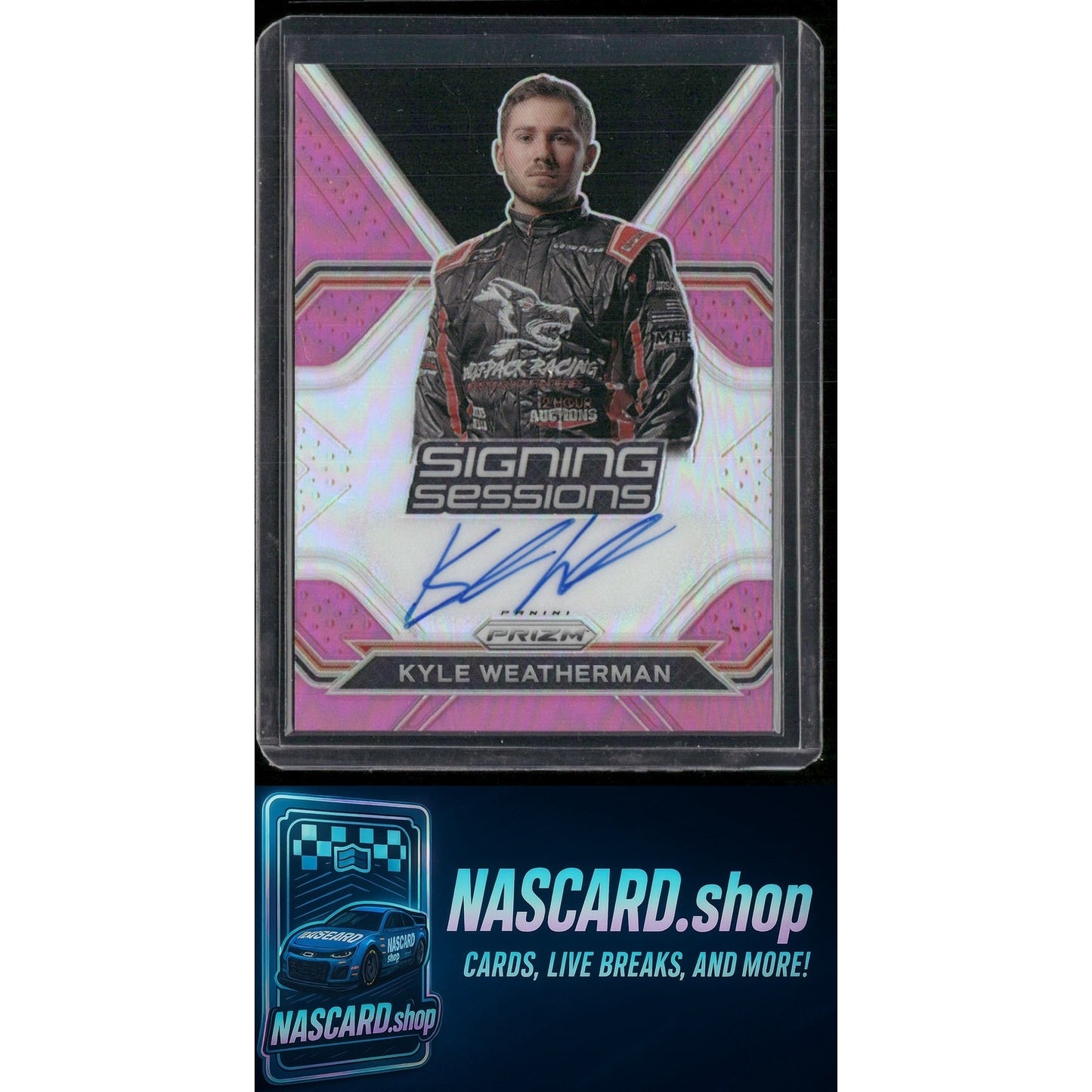 2021 Panini Prizm #S-KW Kyle Weatherman Signing Sessions Pink Prizm #/50