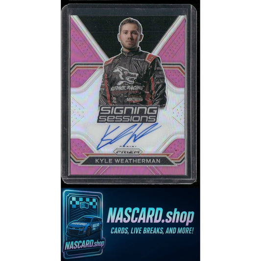 2021 Panini Prizm #S-KW Kyle Weatherman Signing Sessions Pink Prizm #/50