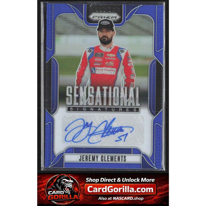 2025 Panini Prizm #SS-JCT Jeremy Clements Sensational Signatures Blue #/49