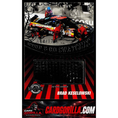 2009 Main Event Brad Keselowski Stop and Go Swatches-Pit Wall Banner #/175
